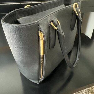 Dagne Dover Black Midi Tote